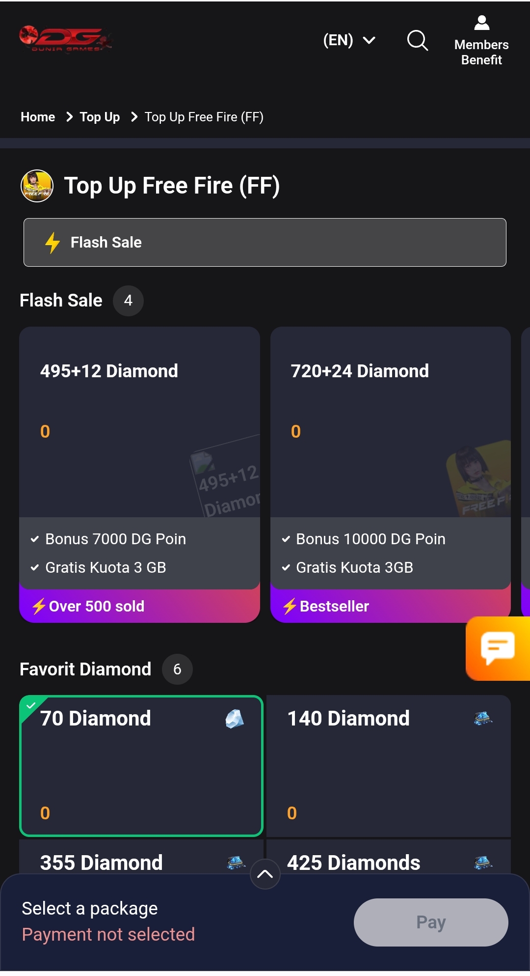 DUNIA GAMES TOPUP