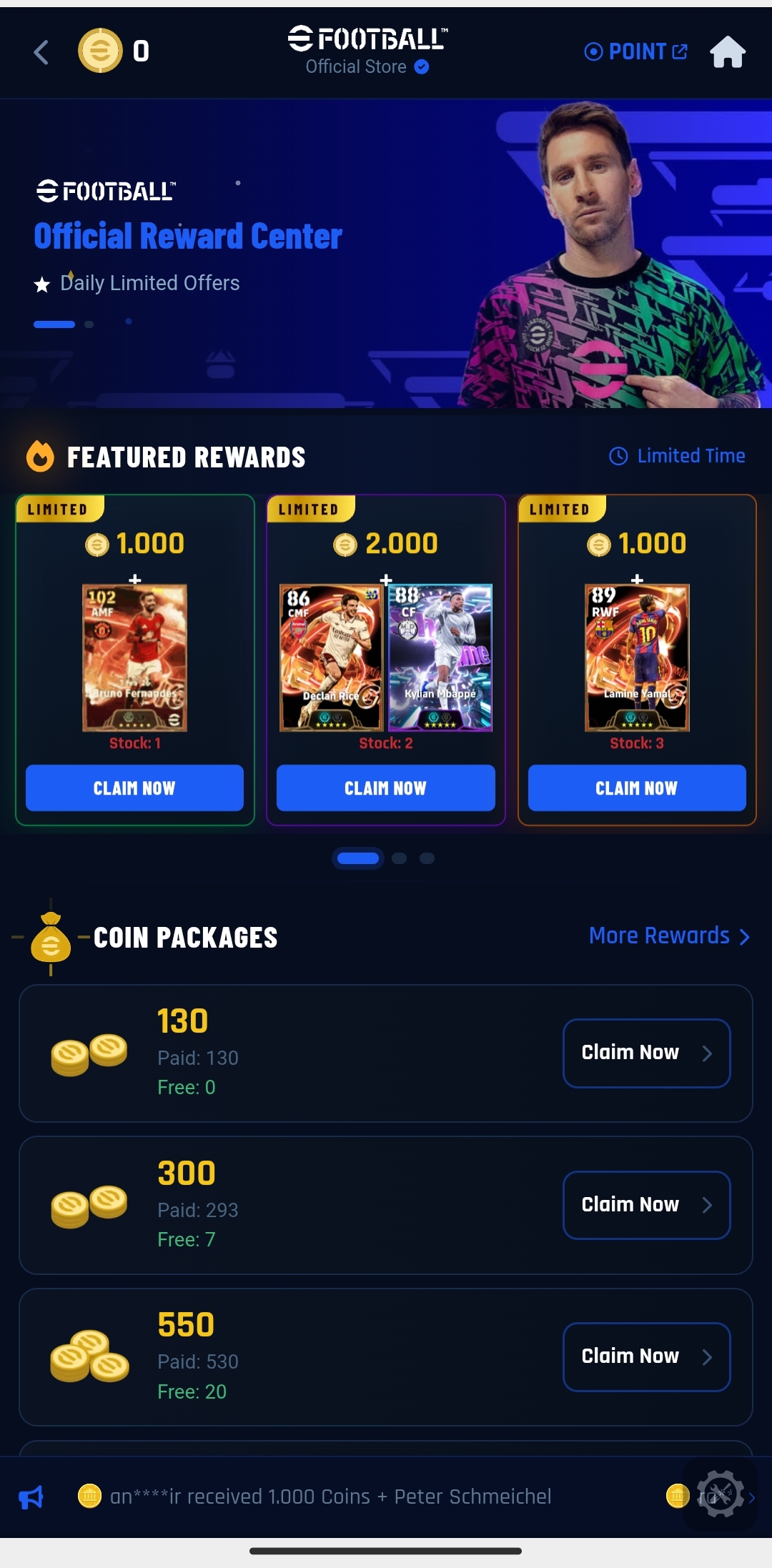 EFB COIN PLAYER NEW