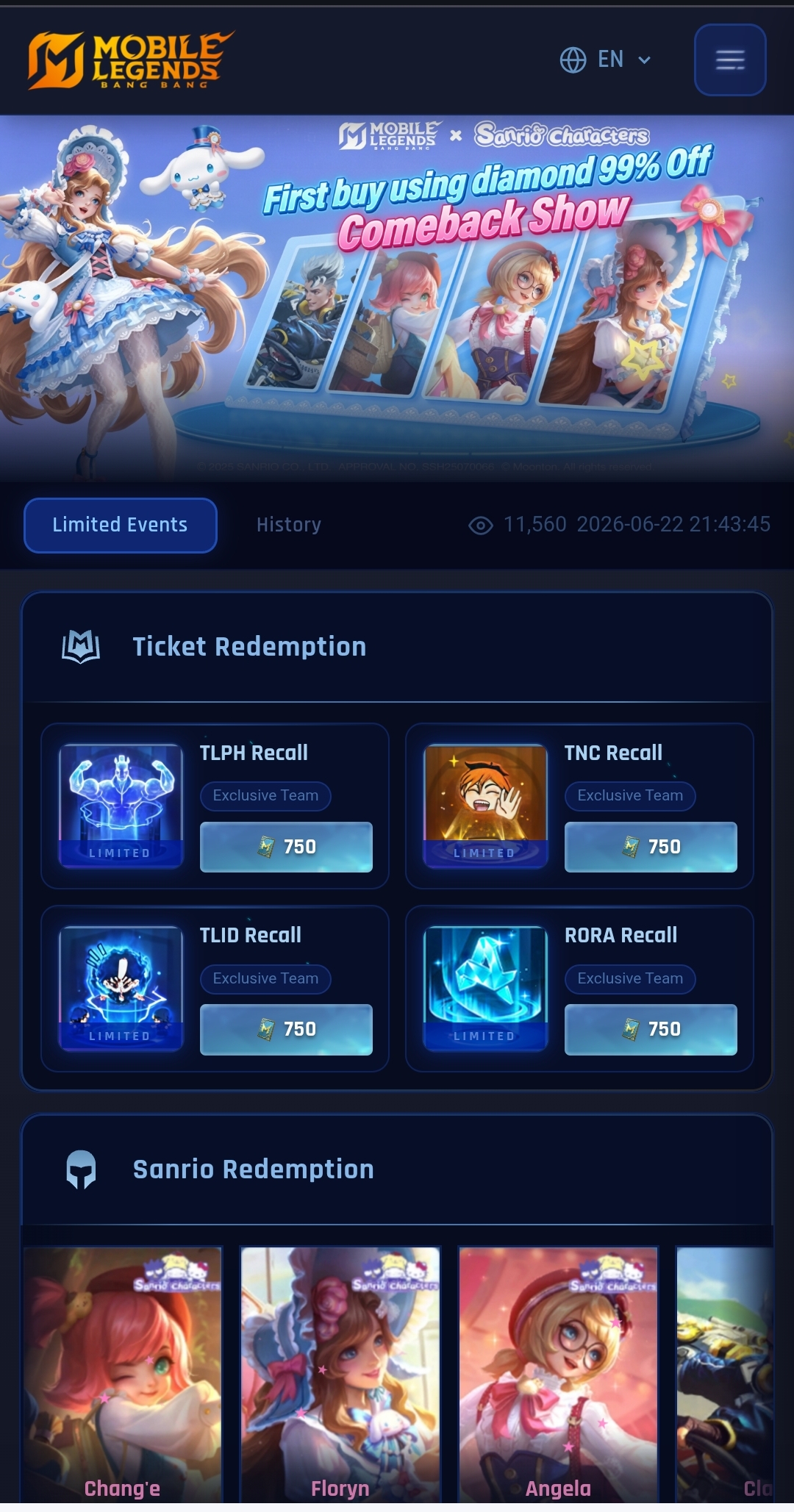 MLBB SANRIO TRUE ID