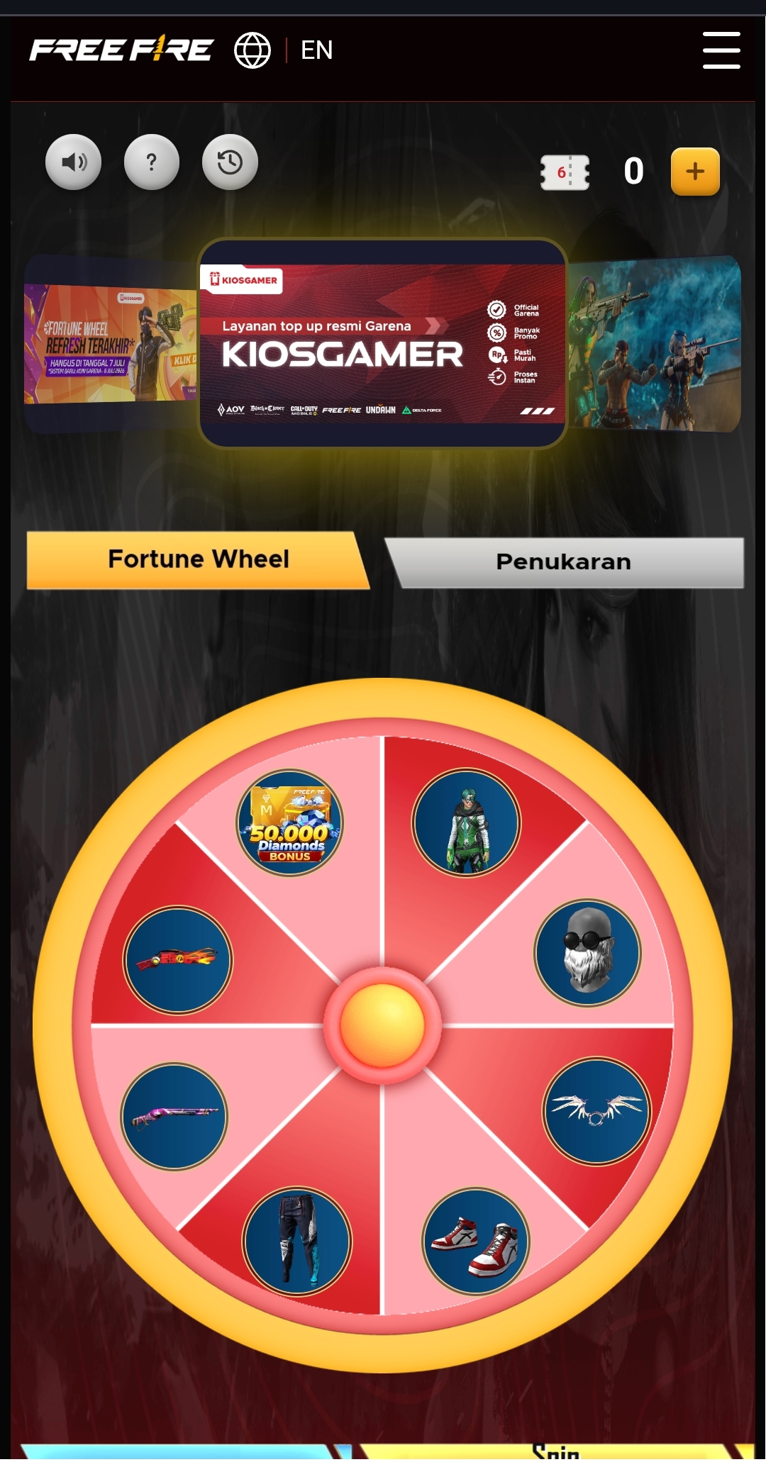 KIOS GAMER SPIN TRUE ID